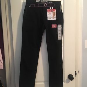 Levi Strauss 98% cotton black work pants